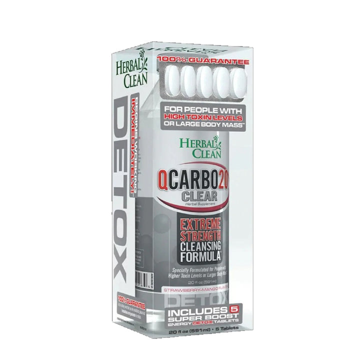 QCarbo20 Herbal Clean Clear Same Day Detox Drink – 20