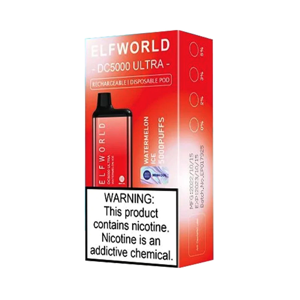 ElfWorld Disposable Vape DC5000 Ultra 13ml Pod Device