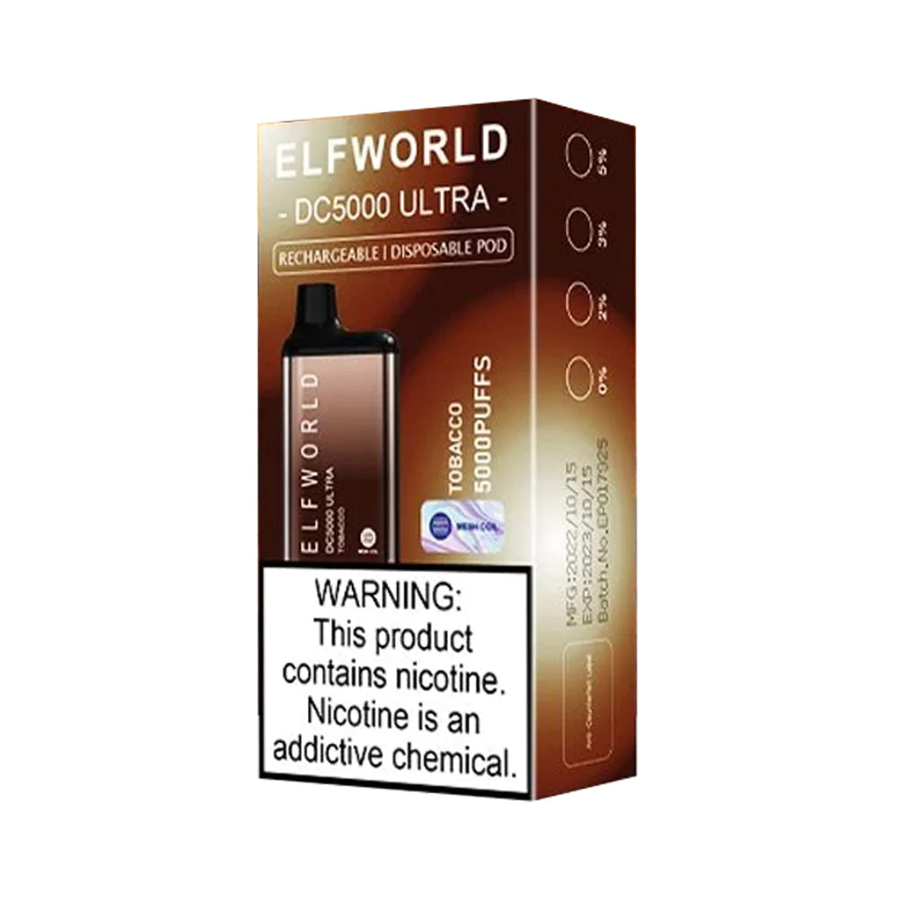 ElfWorld Disposable Vape DC5000 Ultra 13ml Pod Device